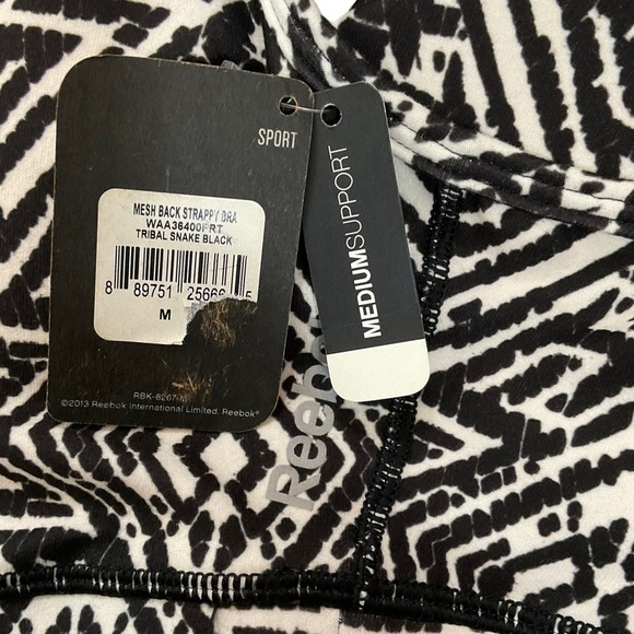 Redbox Sport Mesh Back Strappy Bra Tribal Snake Black MediumSupport Size Medium - Picture 11 of 12